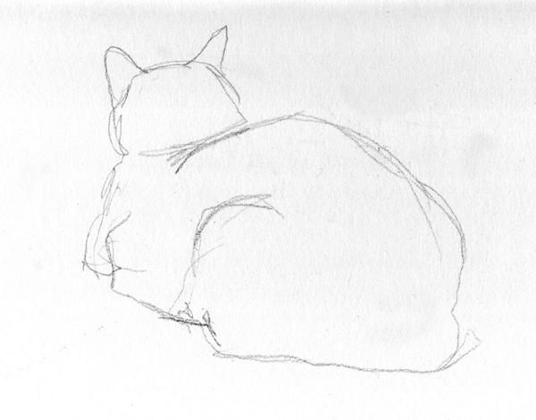 600x470 Foujita Cat Drawing What I Like Cat Drawing, Cat