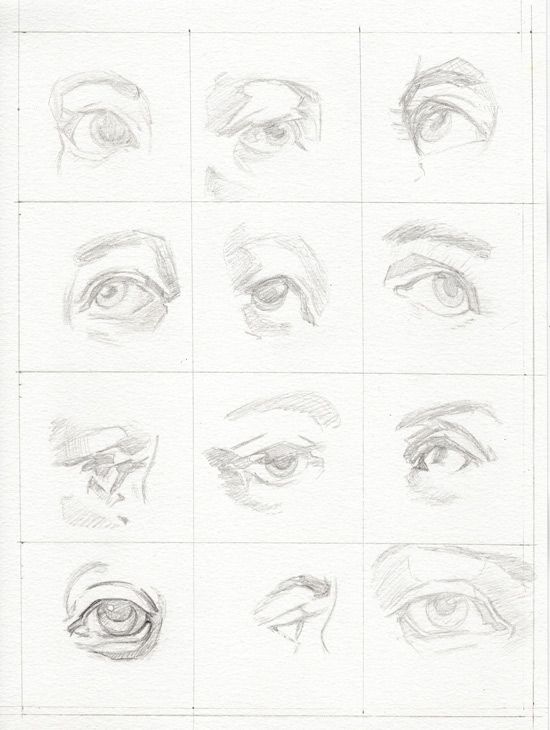 550x730 Eye Studies From Vanderpoel