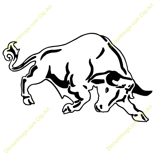 500x500 Bulls Clipart Drawn