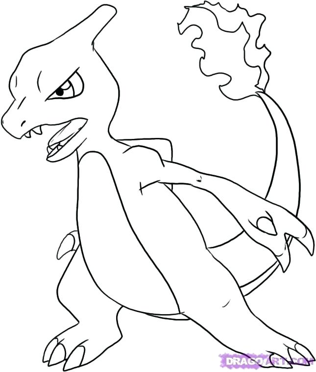 645x758 Charizard Coloring Page Full Size Of Coloring Line Drawings