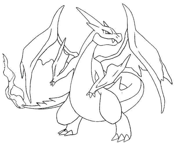 600x493 Pokemon Coloring Pages Charizard Coloring Pages Picture 3 Pokemon