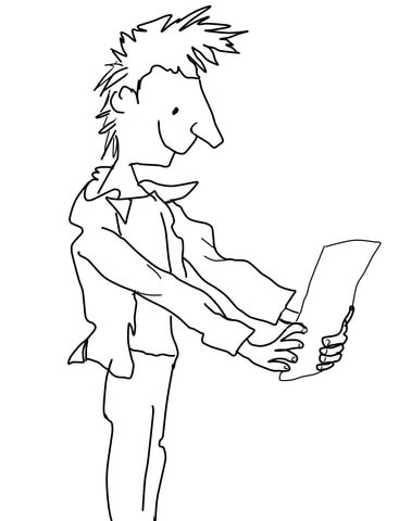 367x480 Charlie Bucket Finds Golden Ticket Coloring Page Free Printable