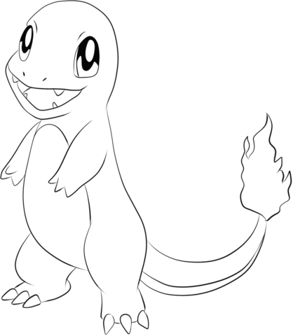 418x480 Charmander Coloring Page Free Printable Coloring Pages