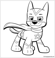 236x247 How To Draw Chase From Paw Patrol