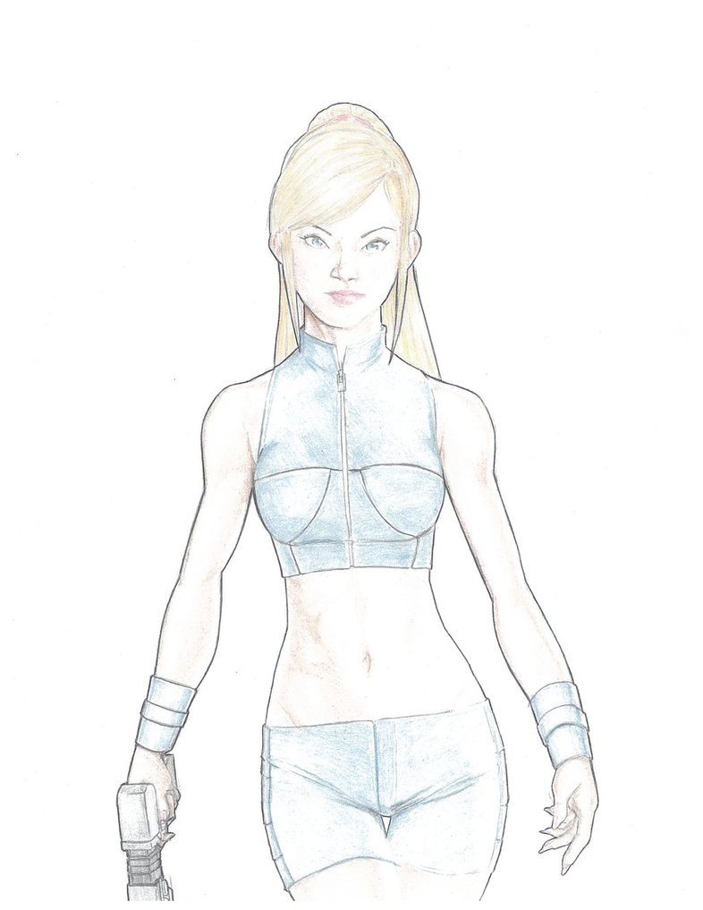786x1017 Cheap Art Suply Drawing Zero Suit Samus By R Jon