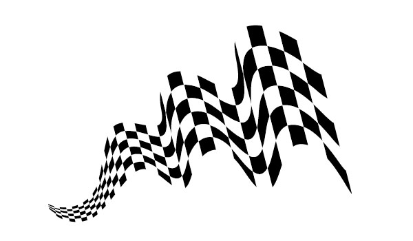 600x350 Create Waving Checkered Flag Art In Adobe Illustrator