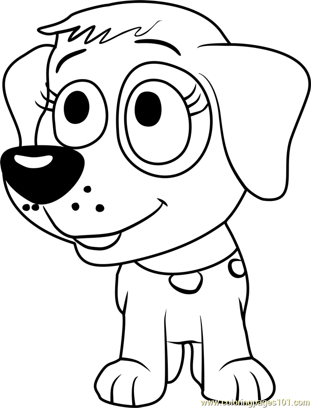 610x800 Pound Puppies Checkers Coloring Page
