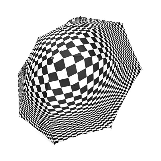 562x562 Artsadd Custom Optical Illusion Checkers Foldable Sun