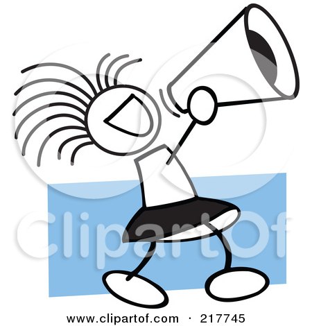 450x470 Clipart Of A Black And White Megaphone And Cheerleading Pom Pom
