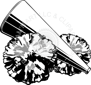 361x336 Megaphone Pompoms