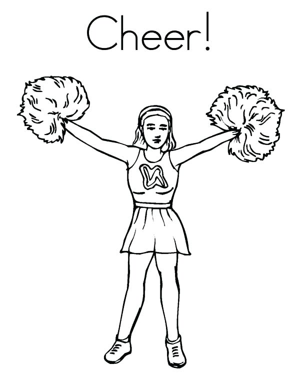 Cheerleader Drawing at GetDrawings | Free download