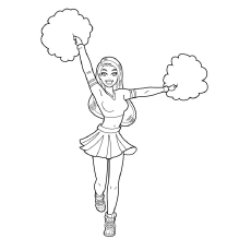 230x230 25 Beautiful Free Printable Cheerleading Coloring Pages Online