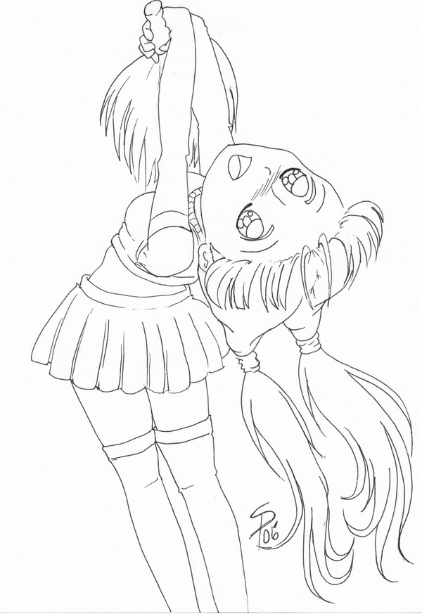 600x873 Cheerleaders Drawings