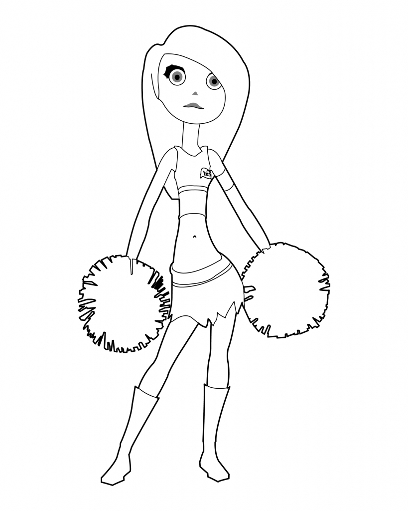 819x1024 Drawing A Cheerleader Index