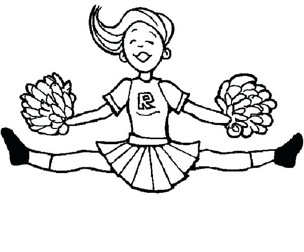 600x498 Here Are Cheerleading Coloring Pages Images Coloring Pages