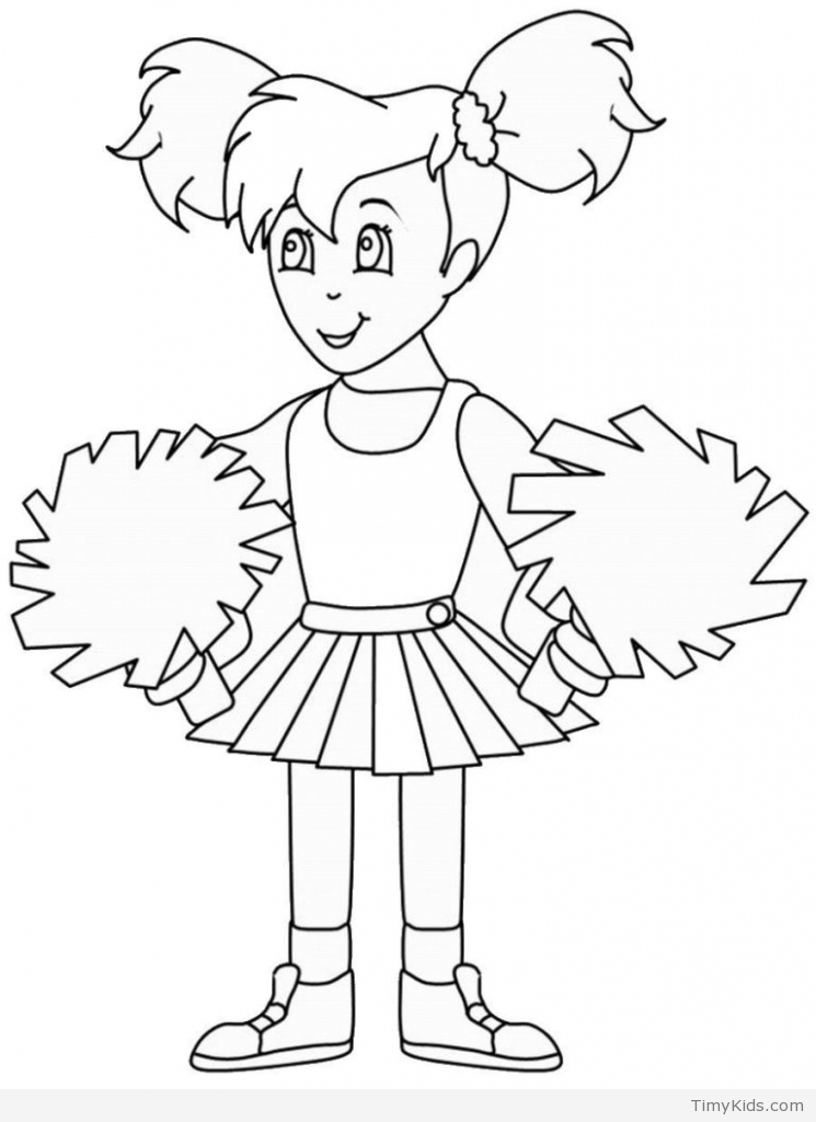 745x1024 Cheerleader Coloring Book Timykids