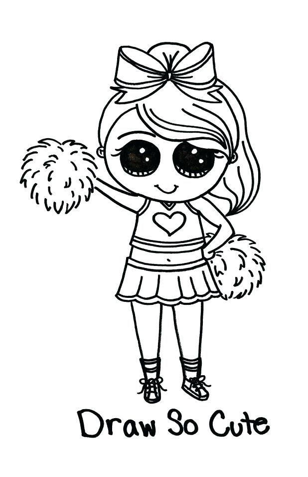 618x956 Cheerleader Coloring Pages