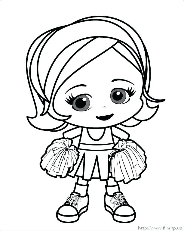 612x767 Cheerleader Coloring Pages Stunt Coloring Pages Cheerleader