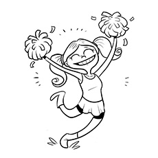 230x230 25 Beautiful Free Printable Cheerleading Coloring Pages Online