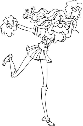 317x480 Cheerleading Coloring Pages Free Coloring Pages