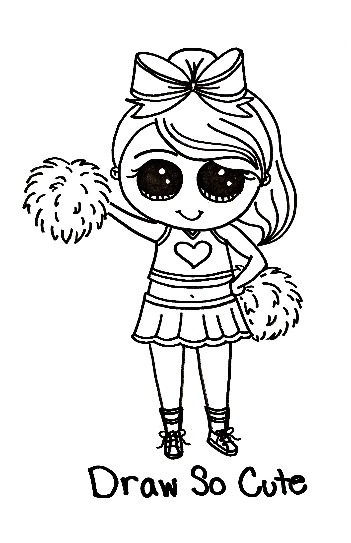 1409x2179 Cheerleader Coloring Pages