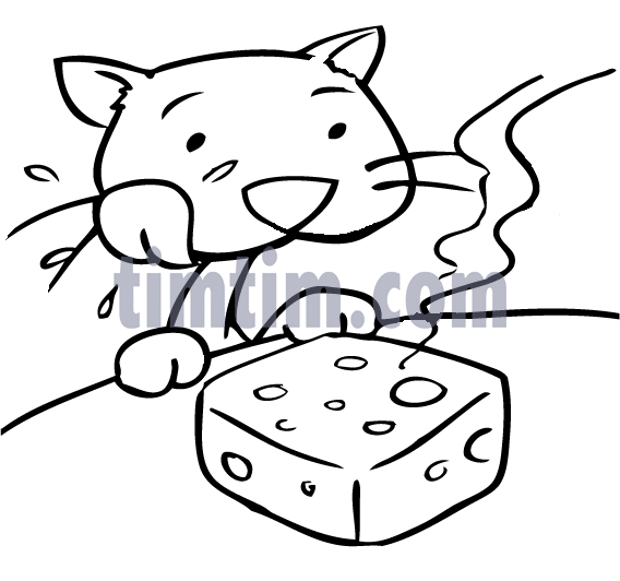 568x532 Free Drawing Of Cat Cheese Bw From The Category Pets