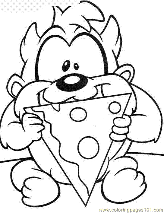 544x706 Cheese Pizza Coloring Page Clipart Panda