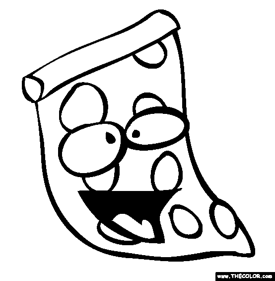 554x565 Cheese Pizza Coloring Page Clipart Panda