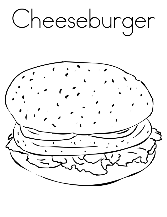 685x886 Printable Cheeseburger Coloring Page August 2014