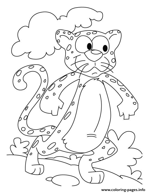 612x792 Kids Cartoon Cheetah Sc91b Coloring Pages Printable