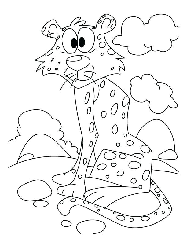 612x792 Coloring Pages Of Cheetahs