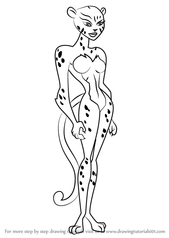 567x800 Learn How To Draw Cheetah From Justice League (Justice League
