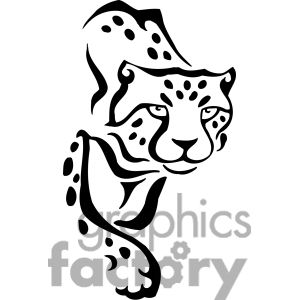 300x300 Cheetah Clipart Face