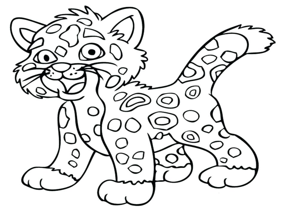 Cheetah Outline Drawing at GetDrawings | Free download