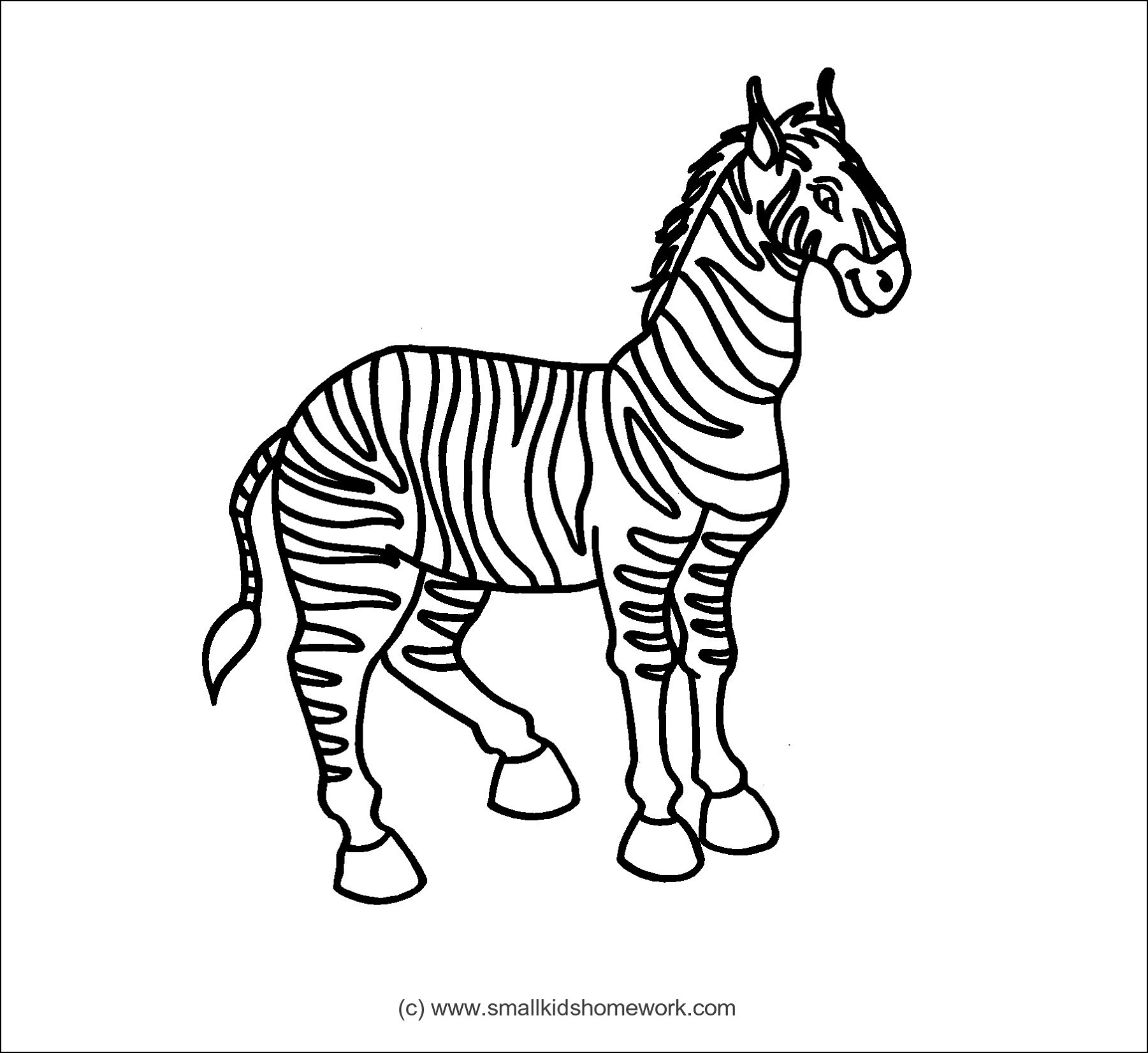 1801x1652 Zebra Outline And Coloring Picture With Interesting Facts