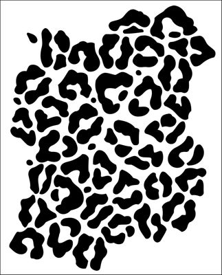 323x400 Leopard Stencil From The Stencil Library Modern Design Range. Buy