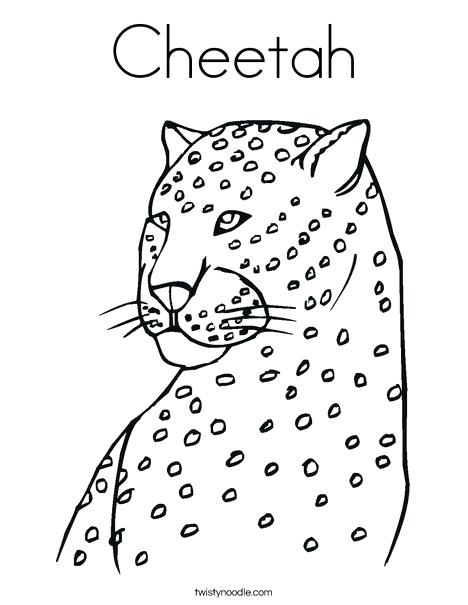 468x605 Cheetah Coloring Pages