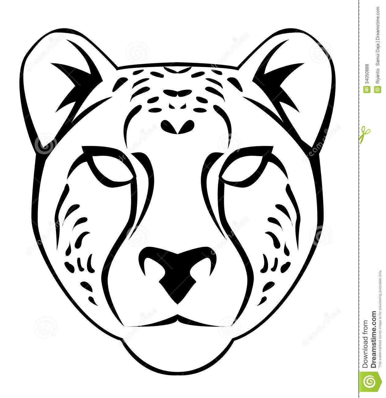1260x1300 How To Draw A Cheetah Face Printable Coloring Pages For Kids
