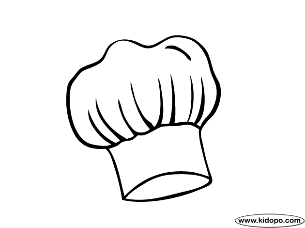 630x470 Chefs Hat Coloring Page