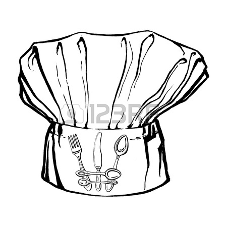 450x450 Hand Drawn, Vector, Sketch Illustration Of Chef's Hat Royalty Free