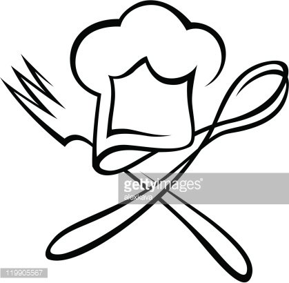 419x410 Chef Hat With Spoon And Fork Premium Clipart