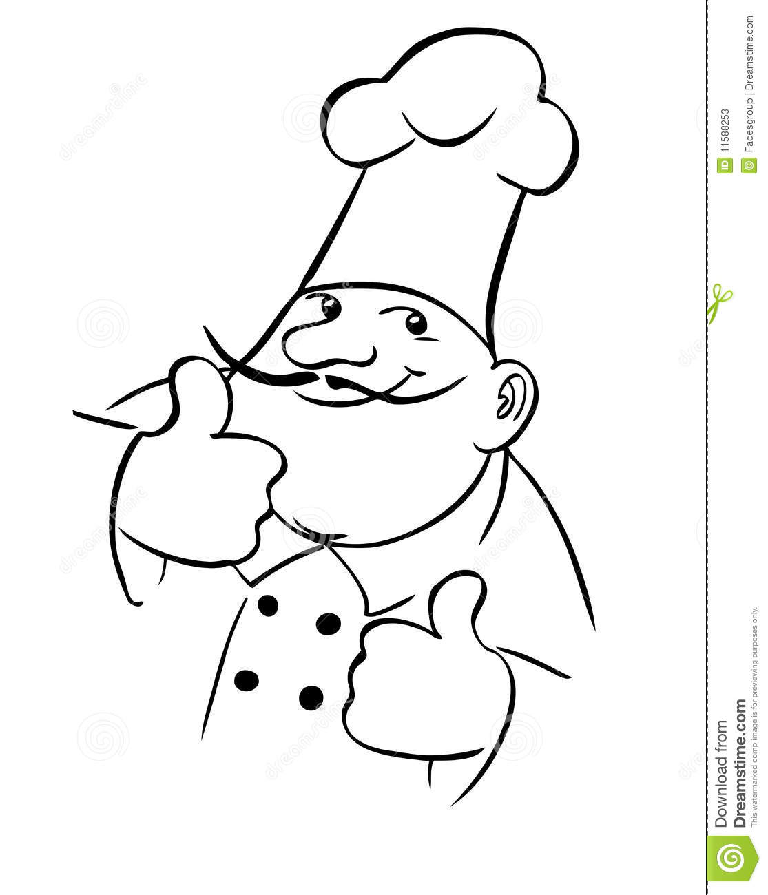 1115x1300 Drawing Of A Chef Drawing Chef Hat Hot Plate Tray Stock Vector