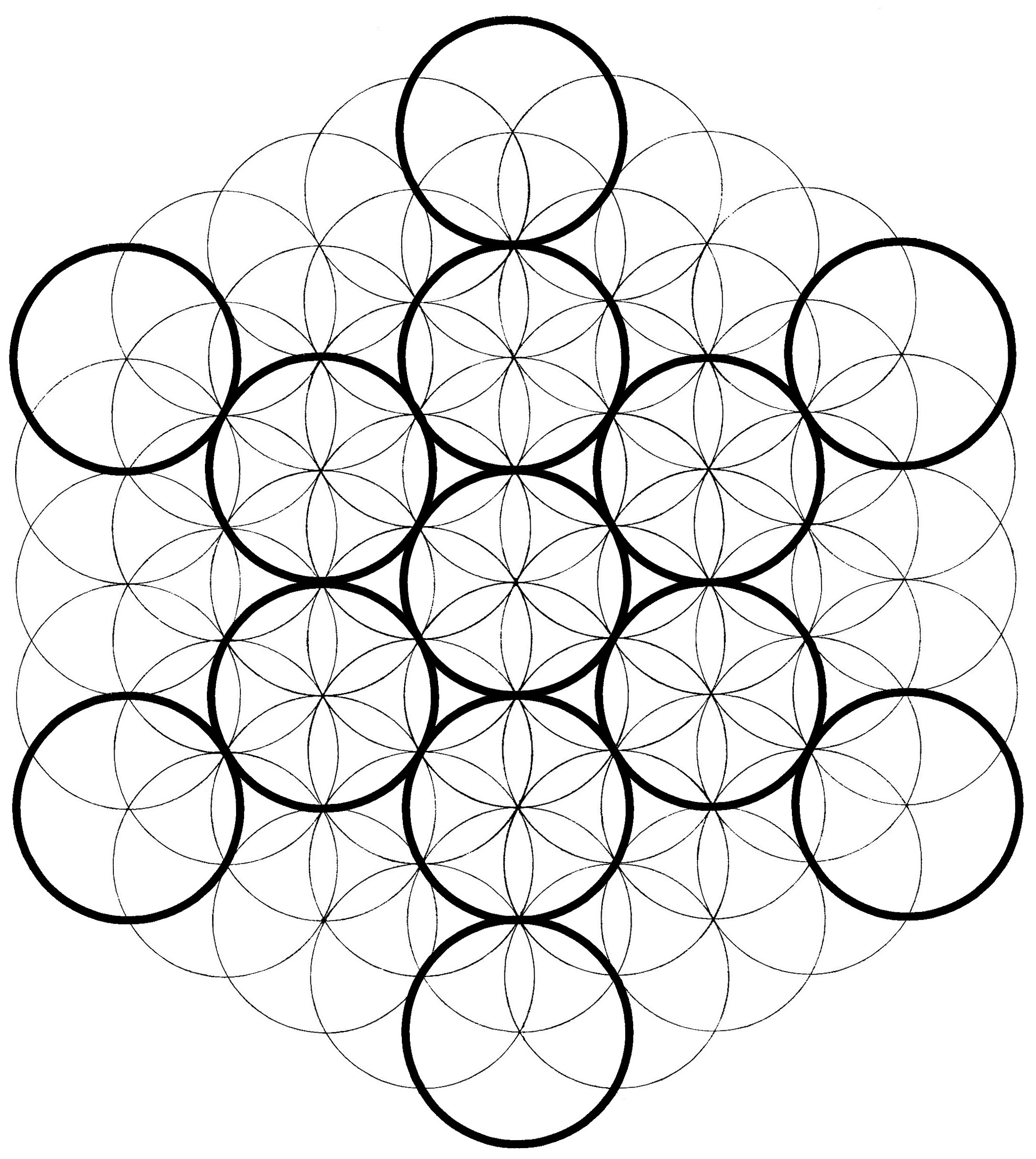 2194x2454 Drawing A Flower Of Life Metatron's Cube How To Draw It
