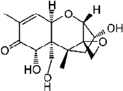 394x290 Structure Of Deoxynivalenol (Don).