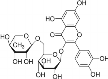 359x264 Chemical Structure Of The Flavonoid Rutin.
