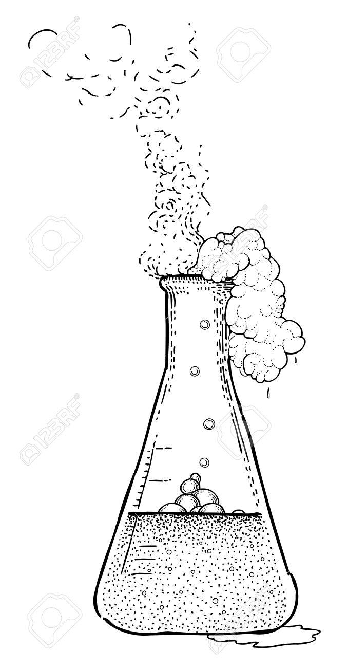 676x1300 Cartoon Image Of Chemicals Royalty Free Cliparts, Vectors,
