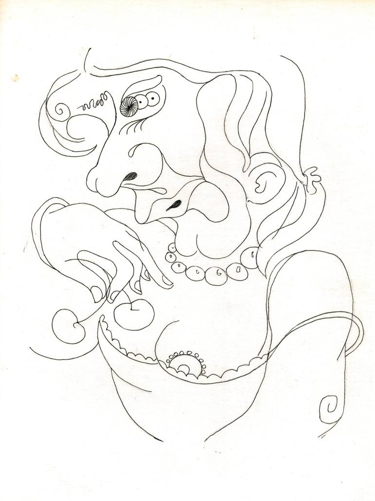 770x1029 Saatchi Art Cherries Drawing By Eva Leliv