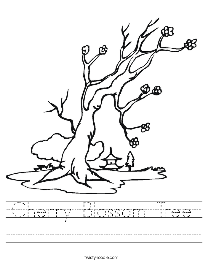 685x886 Cherry Blossom Tree Worksheet