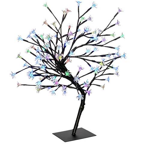 480x480 Pre Lit Illuminated Cherry Blossom Colour Changing Tree With 96