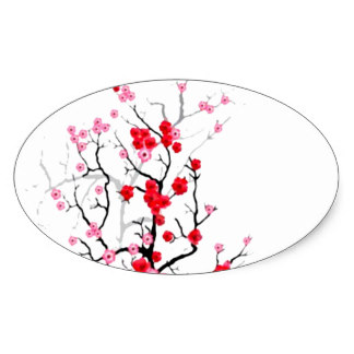 324x324 Sakura Tree Stickers Zazzle